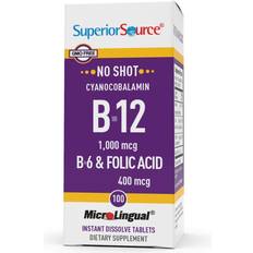 Superior Source No Shot B-12 Folic Acid 100