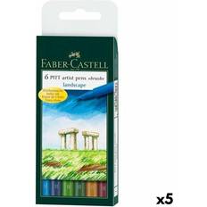 Penselpennor Faber-Castell PITT artist pen B 6p landscape