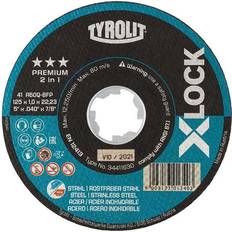 Tyrolit Xlock cut-off wheel 125x1x22.23/xl a60q-bfp- steel and inox Leverantör, 2-3 vardagar leveranstid