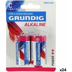 Grundig "Alkaliska Batterier LR14 Typ C (24 antal)
