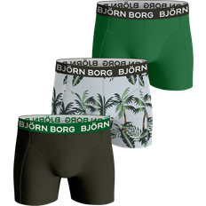 Björn Borg Boxers - Herr Underkläder Björn Borg Boxerkalsong 3-pack Grön/Print/Navy