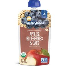 Happy Baby Apples, Blueberries & Oats Pouch 113g