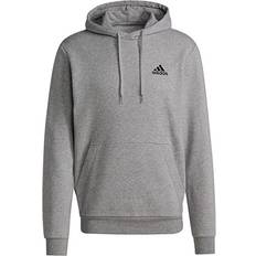 Adidas Tröjor adidas Essentials Fleece Hoodie - Medium Grey Heather/Black