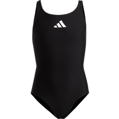 Svarta Baddräkter Barnkläder adidas Girl's Solid Small Logo Swimsuit