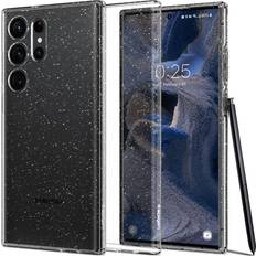 Samsung Galaxy S23 Ultra - Silikoner Mobilskal Spigen Liquid Crystal Glitter Case for Galaxy S23 Ultra