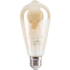 Gelia Retro LED-lampa 470 lm, guld, dimbar