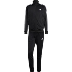 Adidas Herr Kläder adidas Men Sportswear Basic 3-Stripes Tricot Tracksuit - Black