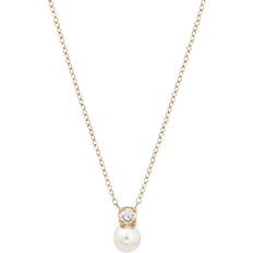 Edblad Halsband Edblad Luna Necklace - Gold/Pearl/Transparent