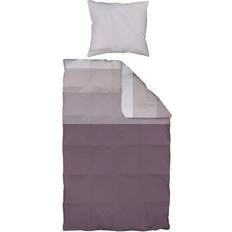 Borg Design Sängkläder dubbeltäcke bomullsatin Påslakan Lila (220x200cm)