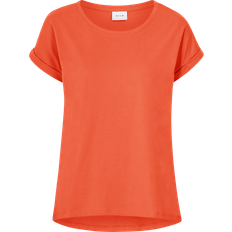 Dam - Ekologiskt material - Midiklänningar - Rosa T-shirts Vila Enkel T-shirt
