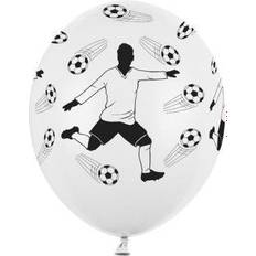 PartyDeco Latex Balloons Footballer and Balls 6-pack