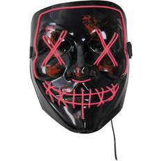 Hisab Joker Halloween LED Mask Red