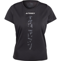Adidas Dam - Polyester - Vita T-shirts adidas Terrex Agravic Trail Running T-Shirt Women