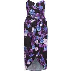 8 - Blommiga - Långa klänningar City Chic Hydrangea Maxi Dress