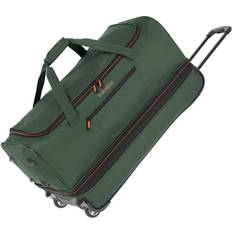 Travelite Väskor Travelite 2-hjuls vagn resväska stl. L med expansionsveck bagageserie Basics: mjukt bagage resväska med hjul med extra volym, 096276, Mörkgrön, 70 cm, Resväska med hjul
