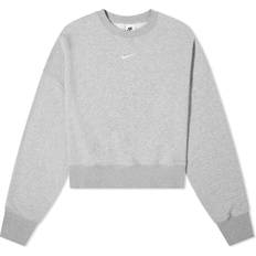 Nike Blåa - Dam Överdelar Nike Sportswear Phoenix Fleece Over-Oversized Crew-Neck Sweatshirt Women's