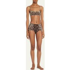 Dolce & Gabbana Bikiniöverdelar Dolce & Gabbana Leopard-print bikini top beige