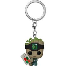 Marvel I Am Groot Pocket Pop Keychains Groot Pjs With Book