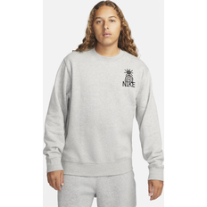 Nike sweatshirt grå herr Nike Rundhalsad tröja Fleece Grå