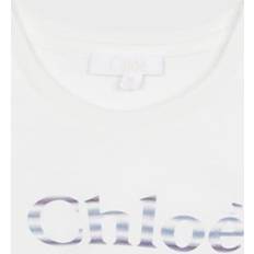 Chloé T-shirts Barnkläder Chloé Kids White Printed T-Shirt 117 Offwhite 14Y