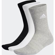 Adidas Gråa Strumpor adidas Cushioned Crew Socks Pairs Grey Heather White Black
