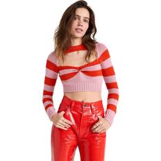 Marni Dam Tröjor Marni Pink & Red Stripe Sweater RGC18 Cinder Rose IT