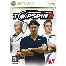 3 Xbox 360-spel Top Spin 3 (Xbox 360)