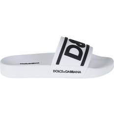 Dolce & Gabbana Tofflor & Sandaler Dolce & Gabbana Logo Slide - White