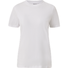 Dam - Ekologiskt material - Midiklänningar - Vita T-shirts Selected Klassiska T-shirt Vit