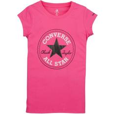 Converse Older Girls Chuck Patch T-Shirt Pink