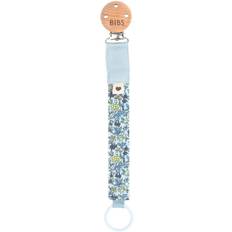 Trä Nappar & Bitleksaker Bibs X Liberty Napphållare Blommor Baby Blue One Size Napphållare