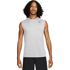 Svarta Linnen Nike Dri-FIT Legend Sleeveless Fitness T-Shirt, linne herr