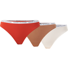 Dam - Koppar Trosor Tommy Hilfiger 3-pack Recycled Essentials Thong Nature/Red