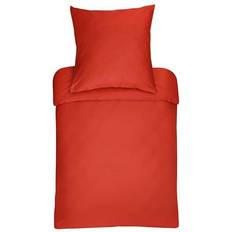 Bassetti Påslakan Bassetti UNI sängkläder, bomull Påslakan Orange, Röd