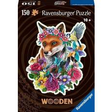 Ravensburger Pussel Ravensburger Puzzle 17512 Bunter Fuchs konturgestanztes Holzpuzzle mit 150 Teilen, davon 15 individuelle Puzzleformen (Whimsies) für Kinder und Erwachsene ab 10 Jahren