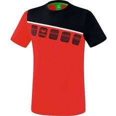 Erima 5-C T-tröja, röd/svart/vit, 164