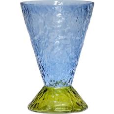 Hübsch Abyss Blue/Olive Green Vas 29cm