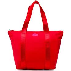 Lacoste Röda Handväskor Lacoste Handväska Xs Shopping Bag NF3620YA Pompier Rose Fluo K05