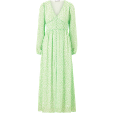46 - Blommiga - Långa klänningar Kläder Only Amanda Long Dress - Summer Green