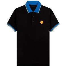 Moncler Blåa - Bomull Pikétröjor Moncler Polo Shirt Contrast Black