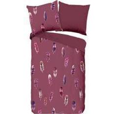Pure Sängkläder Pure »Cos«, luxury Microfaser Bettbezug Rot