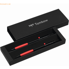 Tombow Zoom 707 PLZ-211-2 skrivset med kulspetspenna och mekanisk penna, svart/röd