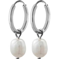 Edblad Perla Hoops - Silver/Pearls