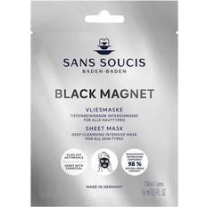 Sans Soucis Ansiktsmasker Sans Soucis Vliesmasken Black Magnet Vliesmaske Tiefenreinigende Intensivmaske