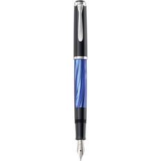 Pelikan Souverän M205 Blue Marble Fountain Pen, Broad Nib, 1 Each 801980