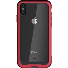Ghostek iPhone XS Max Clear Case for Apple iPhone X XR XS Atomic Slim Red
