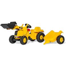 Rolly Toys Plastleksaker Leksaksfordon Rolly Toys Caterpillar Tractor with Frontloader & Trailer