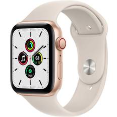 Apple Sömnavläsning - iPhone Smartwatches Apple Watch SE 2020 Cellular 44mm Aluminium Case with Sport Band