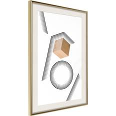 Artgeist Inramad Cube in a Trap 20x30 Guldram Tavla