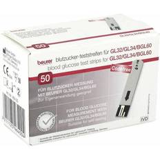Beurer Testremsor till blodsockermätare Beurer GL32/GL34/BGL60 Blutzucker-Teststreifen 50 St